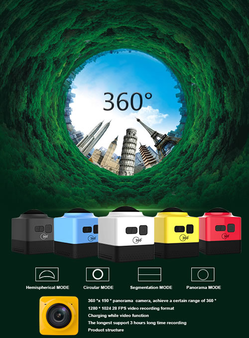 360全景運動DV相機廠家介紹說明