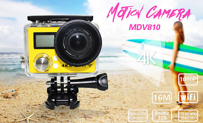 4K超清廣角鏡運動DV攝像機（MDV810）